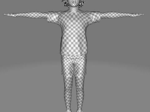 Sabrina - Realistic African Girl kid Modelo 3D