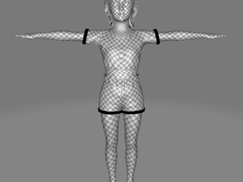 Charlotte - Realistic Survival girl Apocalypse kids Modelo 3D