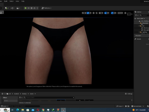 Asian Woman Base Shape Clean 3D Model