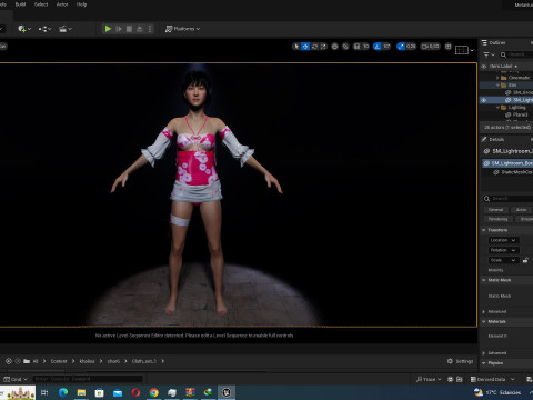 Noi - Pink Paradise Asian Beach Beauty 3D Модель