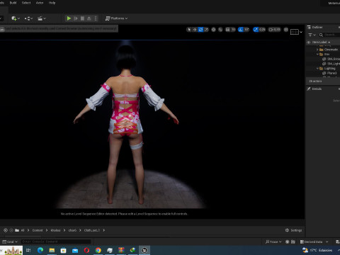 Noi - Pink Paradise Asian Beach Beauty 3D Модель