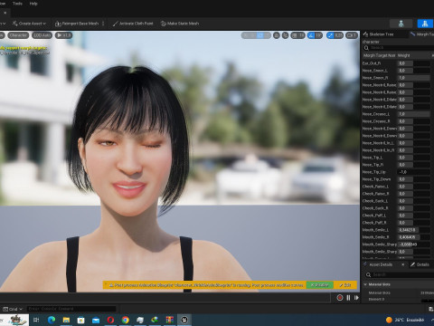 Noi - Pink Paradise Asian Beach Beauty 3D Модель