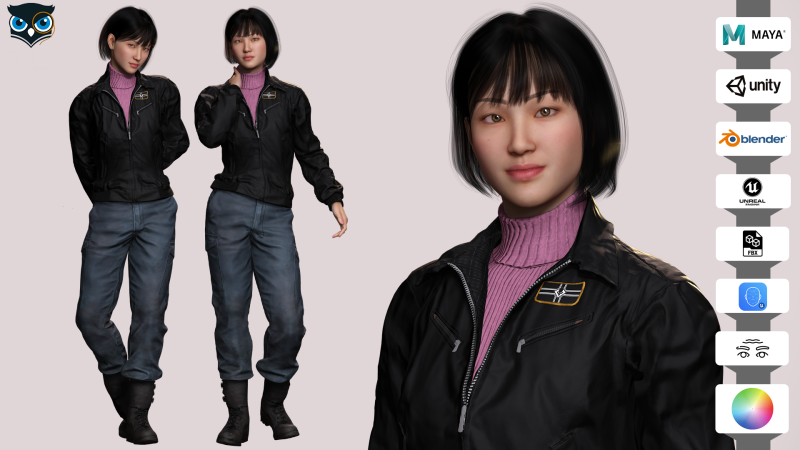 Noi - City Blooms Stylish Asian Fashion Modello 3D .c4d .max .obj .3ds .fbx .stl .blend 