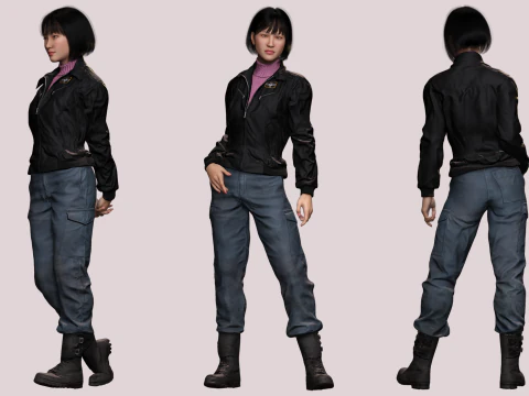 Noi - City Blooms Stylish Asian Fashion 3D Model
