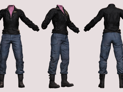Noi - City Blooms Stylish Asian Fashion Modello 3D