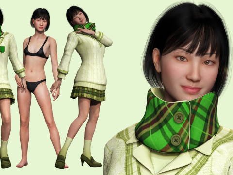 Noi - Asian Harmony Weaver 3Dモデル