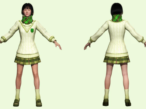 Noi - Asian Harmony Weaver 3D Model