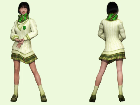 Noi - Asian Harmony Weaver 3D Model