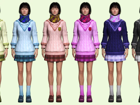 Noi - Asian Harmony Weaver 3D Model