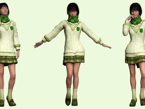 Noi - Asian Harmony Weaver 3D Model