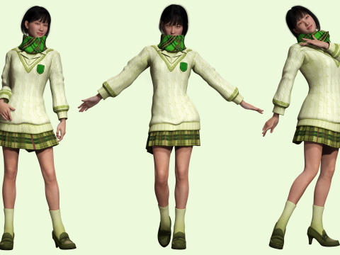 Noi - Asian Harmony Weaver 3Dモデル