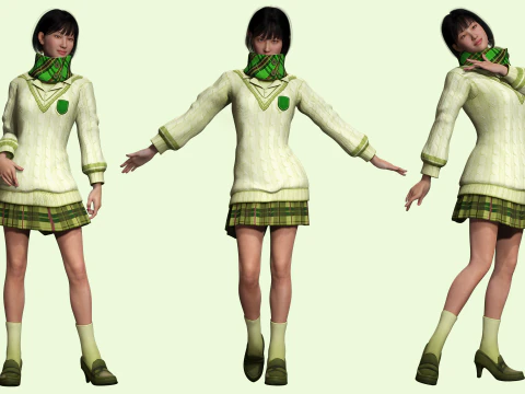 Noi - Asian Harmony Weaver 3D Model