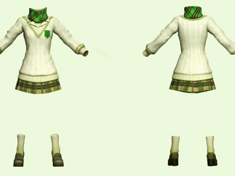 Noi - Asian Harmony Weaver 3D Model