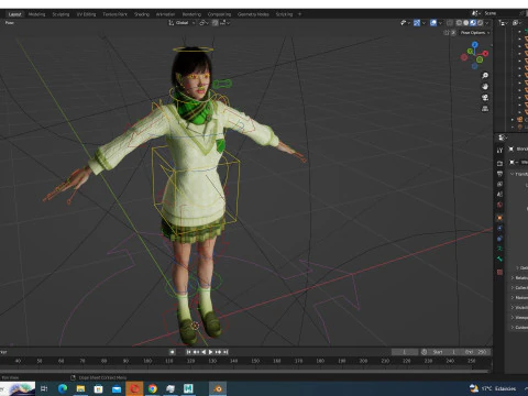 Noi - Asian Harmony Weaver 3D Model