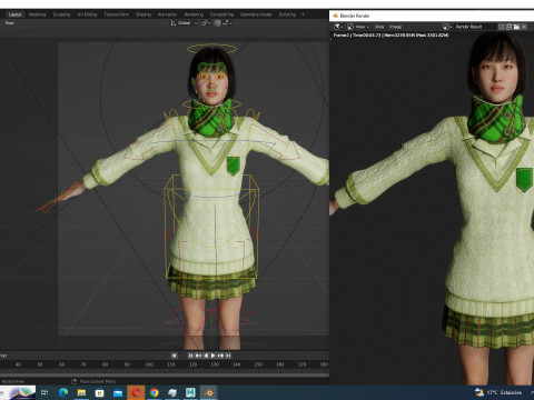 Noi - Asian Harmony Weaver 3Dモデル