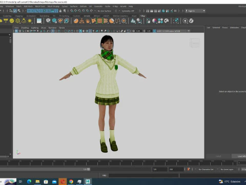 Noi - Asian Harmony Weaver 3D Model