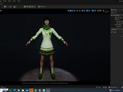 Noi - Asian Harmony Weaver 3D Model