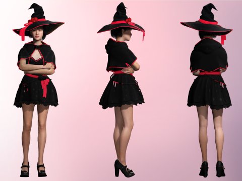 Noi - Asian Enchantment Halloween Elegance 3D मॉडल