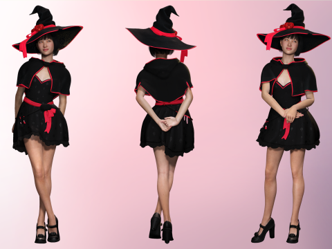 Noi - Asian Enchantment Halloween Elegance 3D मॉडल