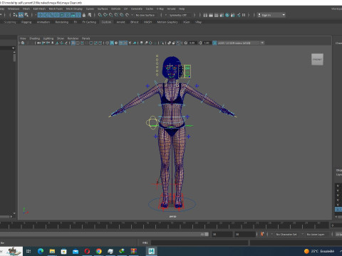 Noi - Kecantikan Asia Musim Gugur yang Cantik Dalam Warna Ungu Dan Coklat Model 3D