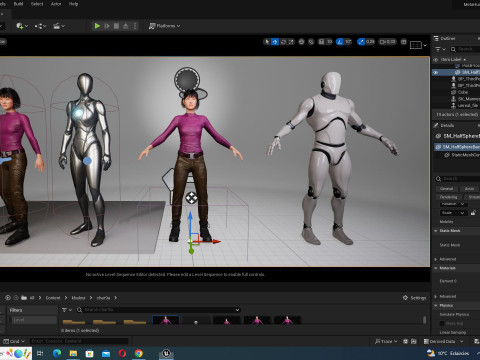 Noi - Kecantikan Asia Musim Gugur yang Cantik Dalam Warna Ungu Dan Coklat Model 3D