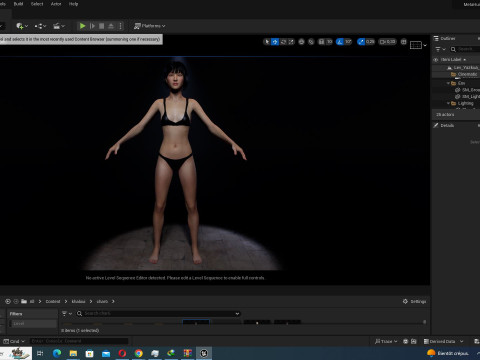 Noi - Kecantikan Asia Musim Gugur yang Cantik Dalam Warna Ungu Dan Coklat Model 3D