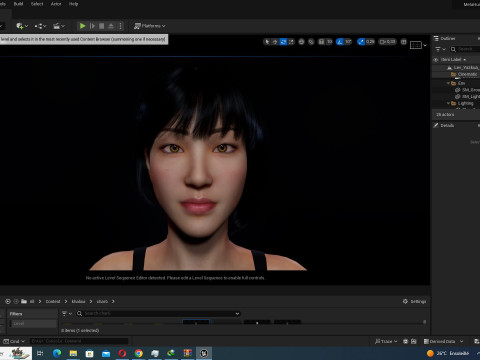 Noi - Kecantikan Asia Musim Gugur yang Cantik Dalam Warna Ungu Dan Coklat Model 3D