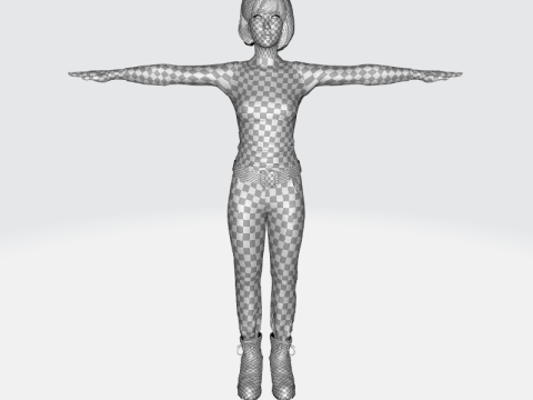 Noi - Kecantikan Asia Musim Gugur yang Cantik Dalam Warna Ungu Dan Coklat Model 3D