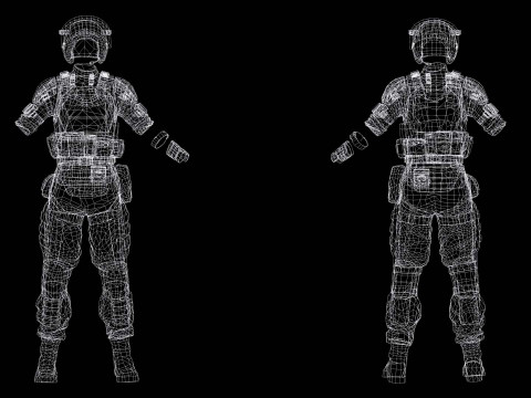 Noi - Asian Strength in Military Attire 3Dモデル