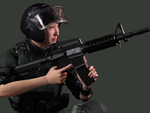 Noi - Asian Strength in Military Attire 3Dモデル