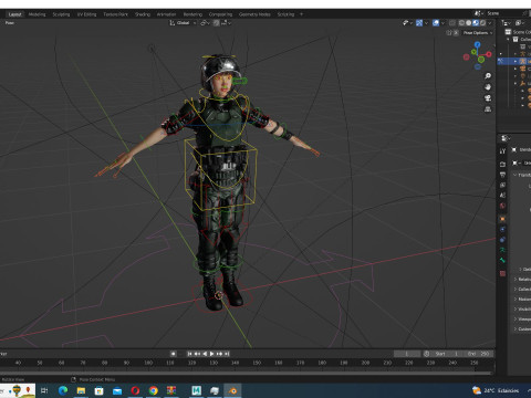 Noi - Asian Strength in Military Attire 3Dモデル