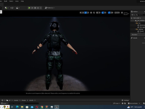 Noi - Asian Strength in Military Attire 3Dモデル