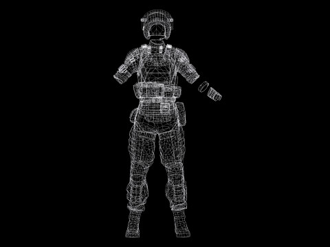 Noi - Asian Strength in Military Attire 3Dモデル
