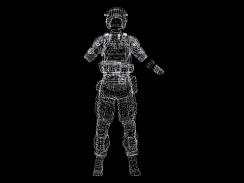 Noi - Asian Strength in Military Attire 3D Model