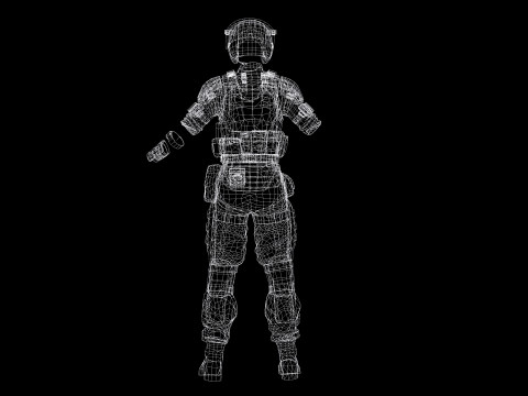 Noi - Asian Strength in Military Attire 3Dモデル