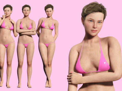 अमेलिया - परफेक्ट बेस शेप V3 3D मॉडल