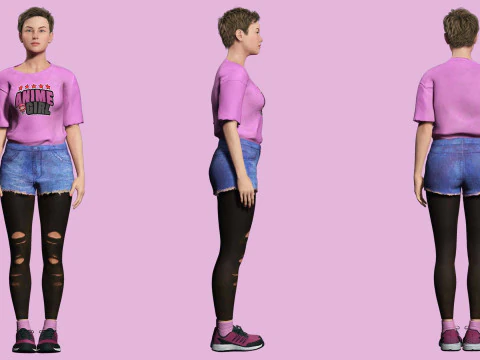Amelia Pink Bliss - Young Chic 3D Model