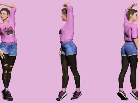 Amelia Pink Bliss - Young Chic 3D-Modell