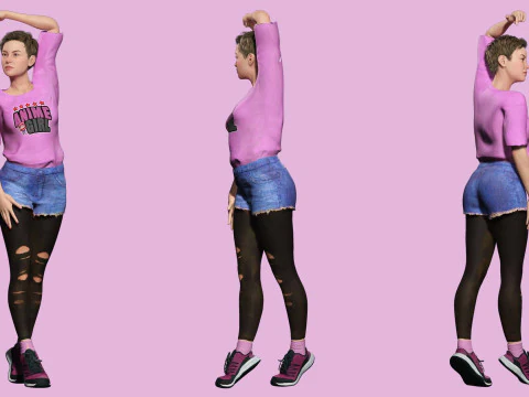 Amelia Pink Bliss - Young Chic 3D Model