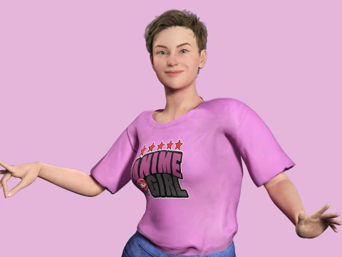 Amelia Pink Bliss - Young Chic 3D Model
