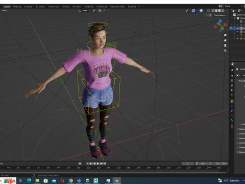 Amelia Pink Bliss - Young Chic 3D Model
