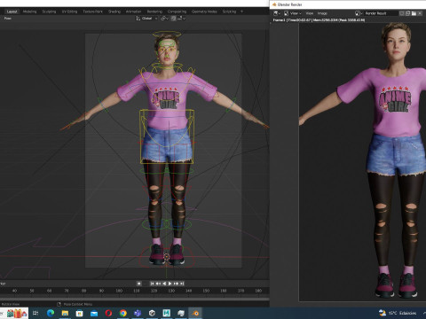 Amelia Pink Bliss - Young Chic 3D-Modell