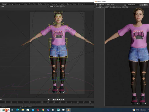 Amelia Pink Bliss - Young Chic 3D Model
