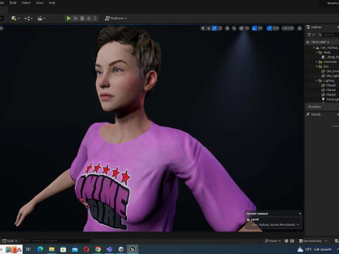 Amelia Pink Bliss - Young Chic 3D Model