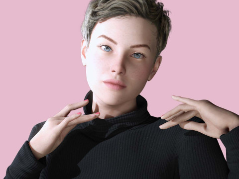 Amelia - Black Elegance Midnight 3D-Modell