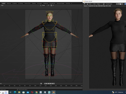 Amelia - Black Elegance Midnight 3D-Modell