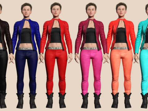 Amelia - Scarlet Allure Red Heat 3D Model