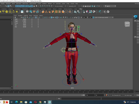 Amelia - Scarlet Allure Red Heat Model 3D