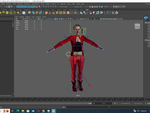 Amelia - Scarlet Allure Red Heat 3D Model
