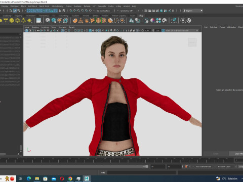 Amelia - Scarlet Allure Red Heat Model 3D